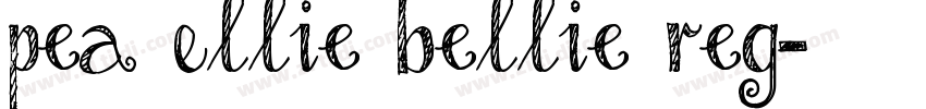 Pea Ellie Bellie Reg字体转换